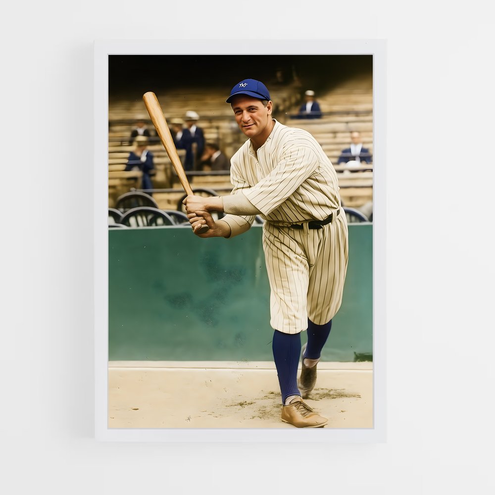 Poster Lou gehrig – affiche Baseball (vue 3)